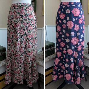 Reversible Y2K/2000s Christopher & Banks Floral Midi